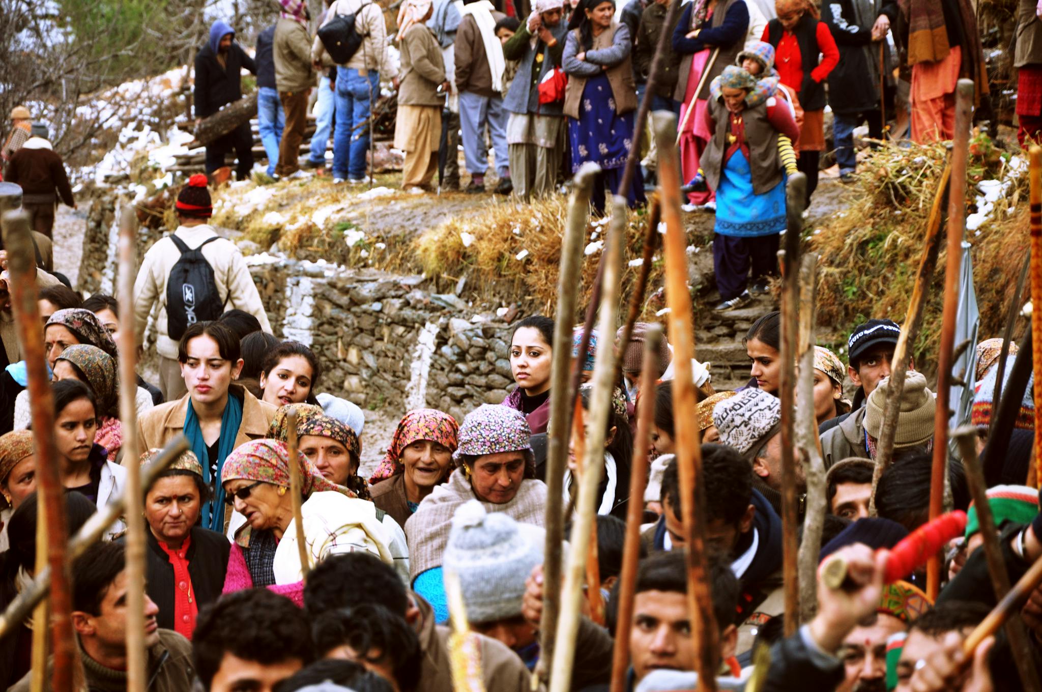 Group of People Gathered on the Road